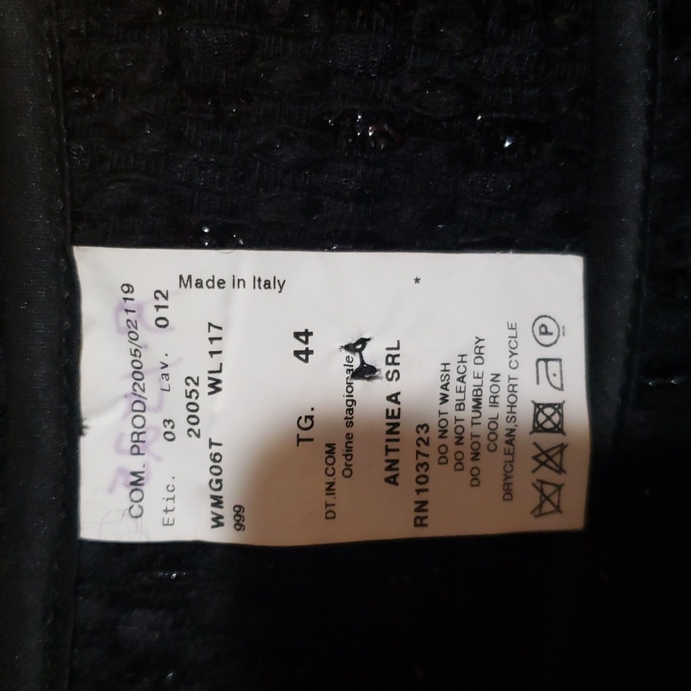 Armani Collezione Tweed Pattern Jacket Size 8 - Picture 8 of 8